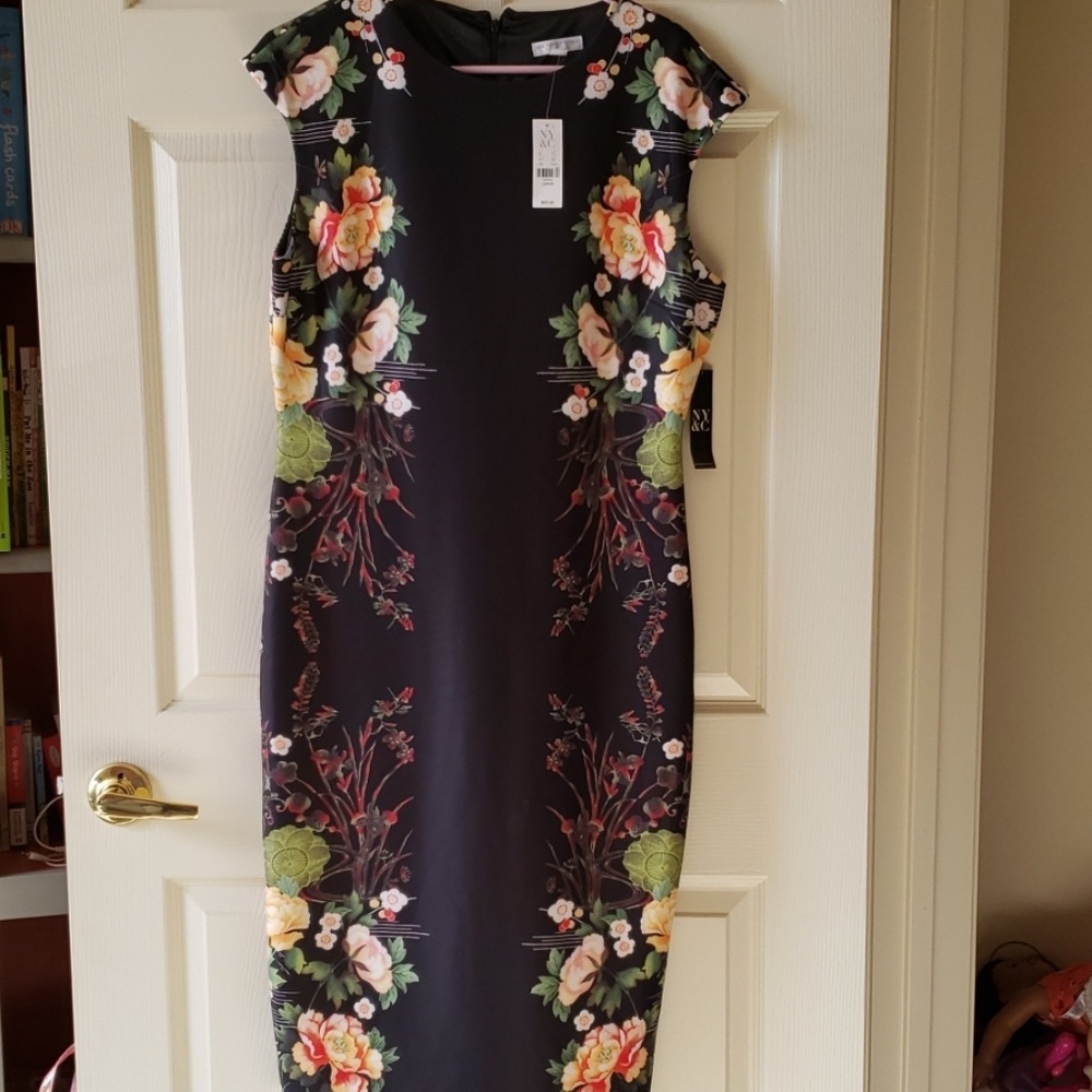 Black Floral Asian Style